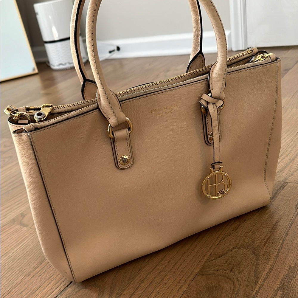 henri bendel Cream and Gold Handbag
